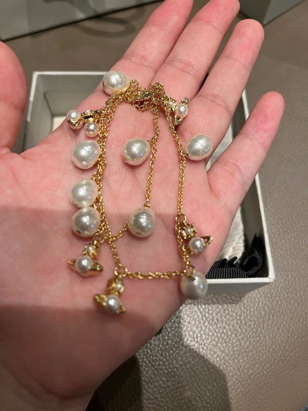 Vivienne Westwood Pearl and Bee Necklace